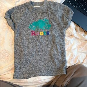 Roots Kids Heather Gray T-Shirt with Colorful Logo
